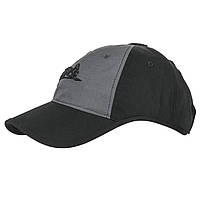 Бейсболка Helikon-Tex® Logo Cap - PolyCotton Ripstop - Shadow Grey/Black