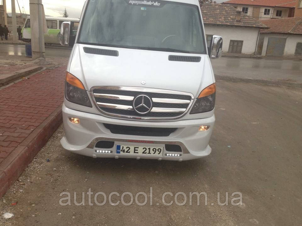 Накладка на передній бампер Mercedes Sprinter W906 2006-2013 р.в. Мерседес Спринтер, фото 1