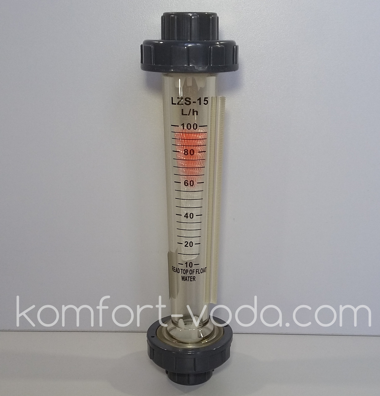 Ротаметр трубного типу LZS15, 1/2", 10-100 л/год