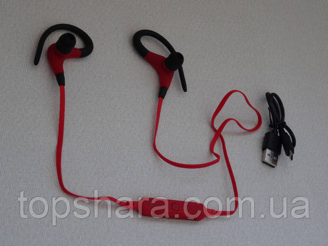 Наушники для спорта BT-1 Bluetooth с гарнитурой Красный/черный