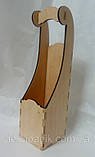 Короб для вина 10х10х36,5см (фаненера 6мм), фото 2