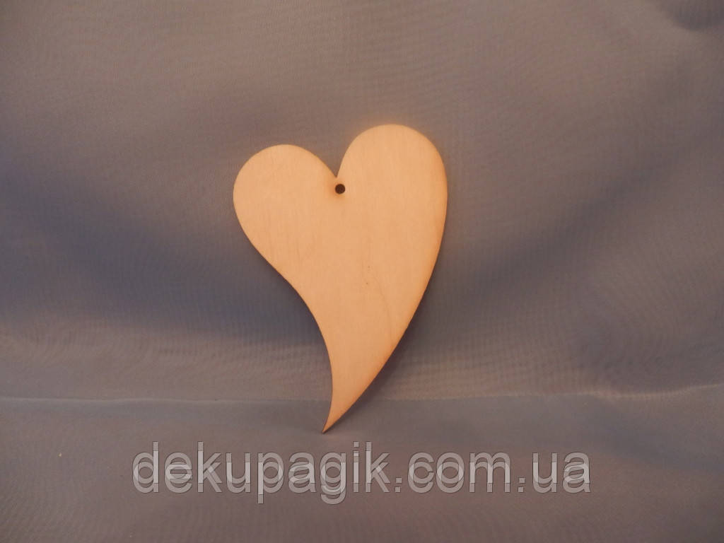 Підвіска Серце-перчик 7см, фото 1