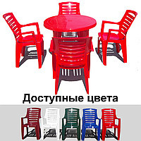 Набор садовой мебели Стол "Круг" и 4 стула "Рэкс",Алеана - фото 4 - id-p38922426