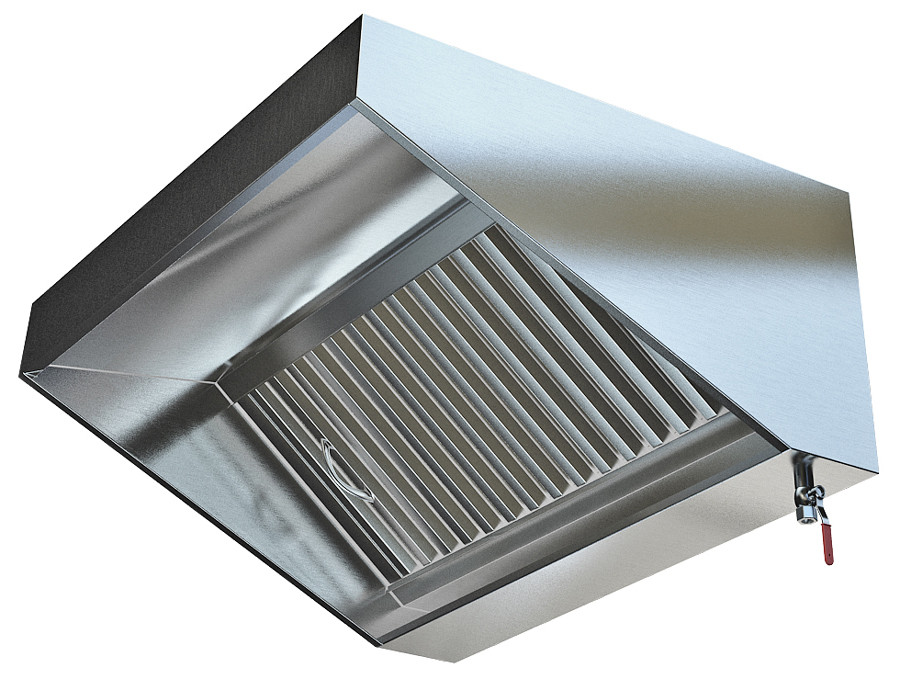 Зонт вытяжной из нержавеющей стали пристенный, островной с ...