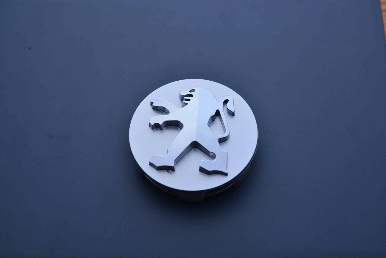 Ковпачки заглушки на литі диски в диски Peugeot Пежо (60/57/13) срібло/хром