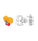 Тумблер RLS-102-D1 (ON-ON), 3pin, 3A 250В