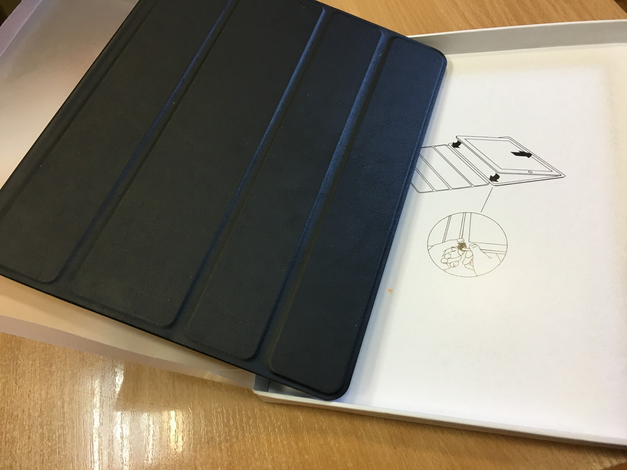Оригинальный чехол-книжка для ipad 2/3/4 Smart Case(полный) темно синий - фото 1 - id-p566060540