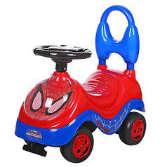 Каталка-толокар для дітей YH839B людина-павук (Червона, Глибока)