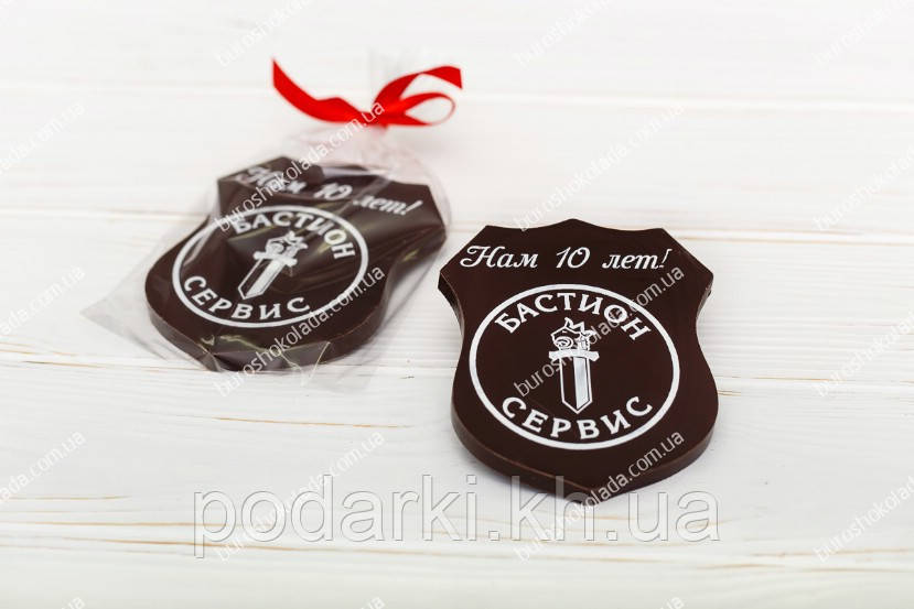 Брендована шоколадна фігура Жетон