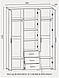 Шафа розпашна ШП-5 з дзеркалом (1500х520х2100), фото 4