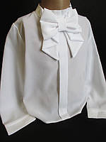 Білі блузи для дівчаток