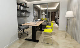 501-11-1B 156: Офісний стіл Conset для роботи сидячи-стоячи з електроприводом Bosch вантажопідйомністю 150 кг