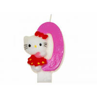 Свеча на торт Цифра 0 Hello Kitty A09 576849