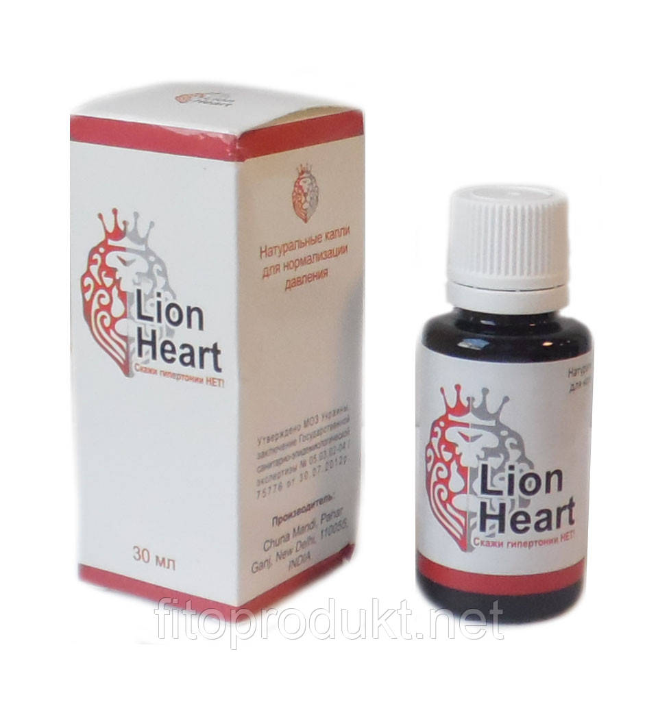 Lion Heart/Лювине Серце краплі від гіпертонії 30 мл Індія