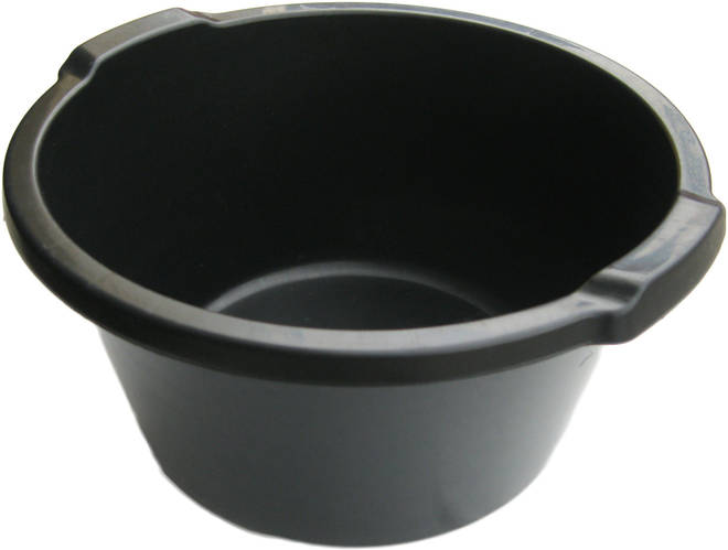 Таз пластиковый 19 литров чёрный Ø 44 см h=22 см (ПолимерАгро), цена ...