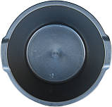 Таз пластиковий 19 літрів чорний Ø 44 см h=22 см (ПолімерАгро), фото 2