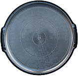 Таз пластиковий 19 літрів чорний Ø 44 см h=22 см (ПолімерАгро), фото 3