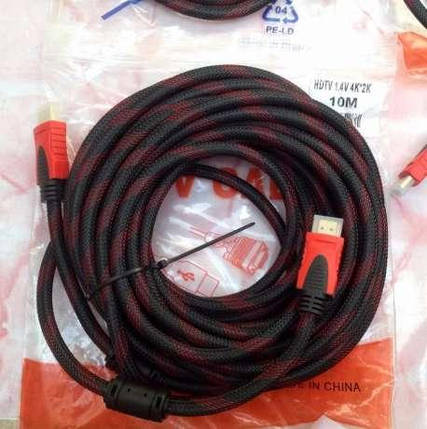 Кабель MHZ Hdmi to Hdmi 30м 1080p посилений в обмотці, фото 4