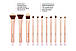 Набір кистей для макіяжу Metal Rose – 11 Piece Brush Set With Cosmetic Bag BH Cosmetics, фото 3