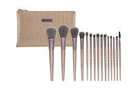 Набор кистей для макияжа Lavish Elegance - 15 Piece Brush Set With Cosmetic Bag BH Cosmetics