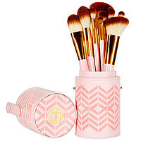 Набор кистей в тубусе Pink Perfection - 10 Piece Brush Set BH Cosmetics Оригинал