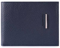 Замечательное портмоне Piquadro 12,5х9,5х2 см. с отделением для 12 кредитных карт PU1241MO_BLU синий кожа