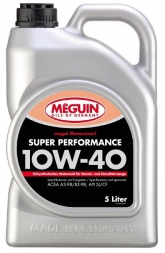 Полусинтетическое моторное масло Meguin Megol Motorenoel Super Performance SAE 10w-40 5L - фото 1 - id-p38943685