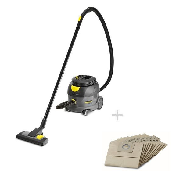 Пилосос Karcher сухого прибирання T 12/1 Eco!efficiency + фільтр мішки