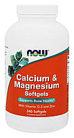 Кальцій і магній комплекс/NOW — Calcium&Magnesium Softgels (240 softgels)