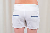 Шорти легкі літні білі з кишенями на дівчаток підлітків, фото 3