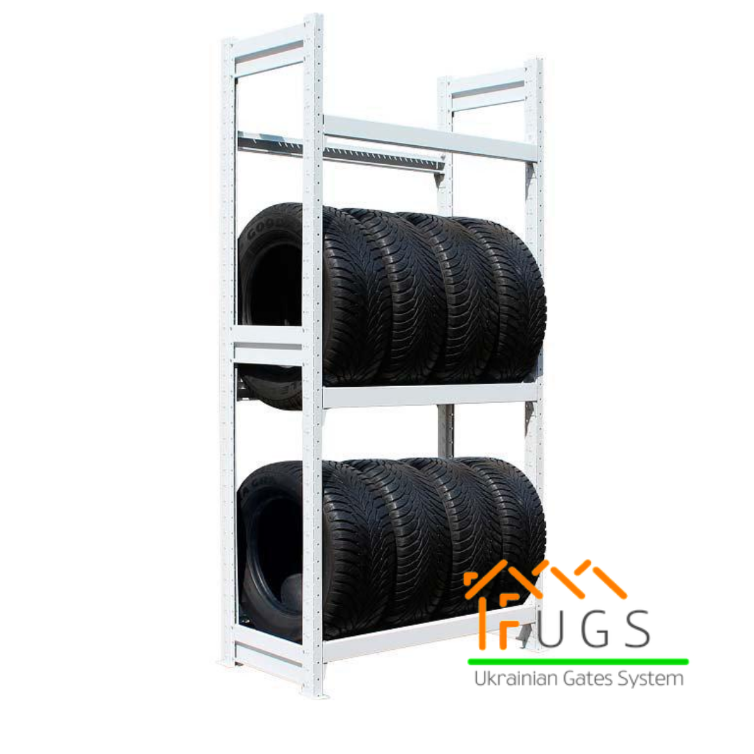 

Стеллаж металлический оцинкованный для шин