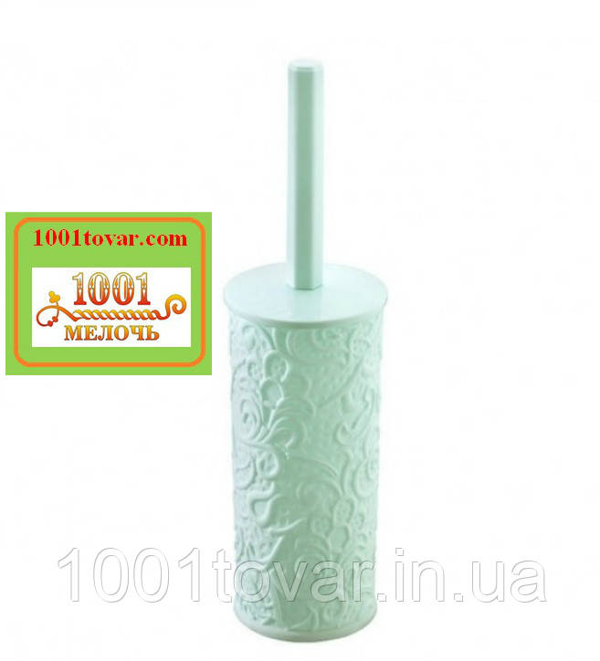 Туалетний комплект "Ажур", бірюзовий (йорж з підставкою), фото 1