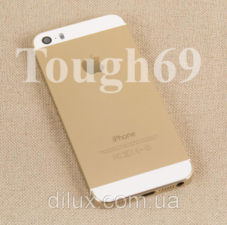 Корпус Apple iPhone 5 шампань металевий.