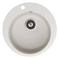 Гранітна кухонна мийка Aquasanita - Helika Clarus SR100 (710 - алба)