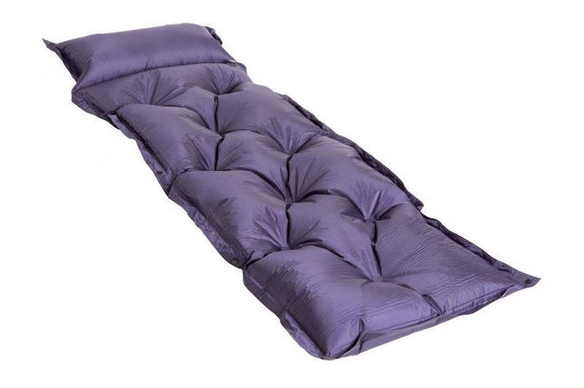 Килимок для туризму самонадувний із подушкою G05 каремат у намет щільний 180*60*2,5 см, фото 2