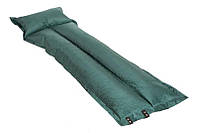 Коврик самонадувающийся с подушкой SJ-G05-8 одноместный матрас в палатку для туризма 180*60*2,5 см