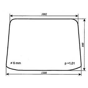 Скло заднє на трактор МТЗ 80-67000011 (1205*841)