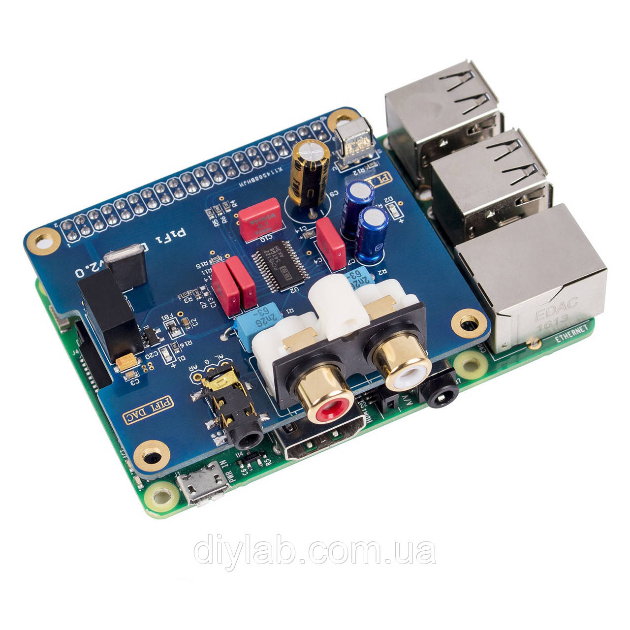 HI-FI DAC I2S PCM5122 звукова карта для Raspberry Pi (16-32bit, 384kHz), фото 1