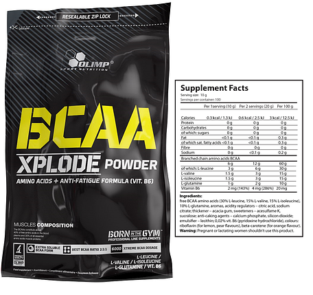 Амінокислоти BCAA Olimp Xplode powder 1000 г, фото 2