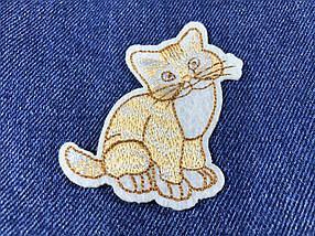 Нашивка котик 67х71 мм