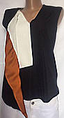Жіноча блуза ZARA з оригінальною відкидною поличкою розмір S/M