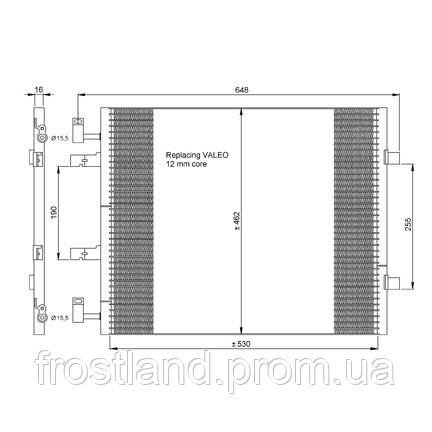 Радиатор кондиционера Opel Vivaro, Renault Trafic 2.0dCi 06- - фото 2 - id-p38964597