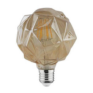 Світлодіодна лампа Едісона Filament VINTAGE CRYSTAL-6 6W D125 Е27 2200K (мат.золото) Код.58958, фото 1