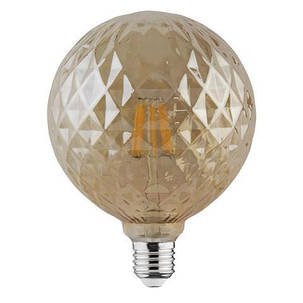 Світлодіодна лампа Едісона Filament VINTAGE TWIST-6 6W D125 Е27 2200K (мат.золото) Код.58960, фото 2