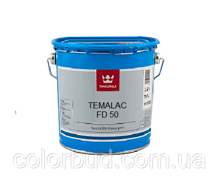 Эмаль алкидная TIKKURILA TEMALAC FD 50 полуглянцевая антикоррозионная бзаза TCL - фото 1 - id-p629944945