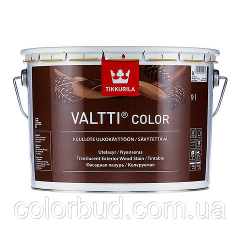 Органорозчинна фасадна лазур на олійній основі Valtti Color Tikkurila 2,7 л