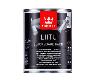 Грифельна фарба для шкільних дощок Ліїту Liitu Tikkurila чорна 1 л