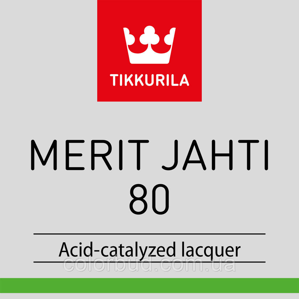 Лак поліуретановий TIKKURILA MERIT JAHTI 80 для деревини, 3 л.