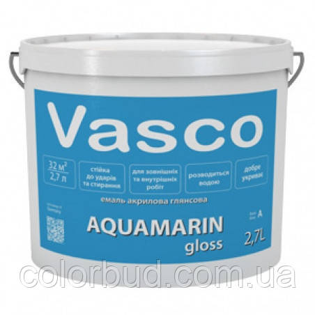 Акрилова емаль VASCO AQUAMARINE Глянсова 0,9 л