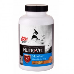 Комплекс вітамінів і мінералів для собак Нутрі-Вет (Nutri-Vet) МУЛЬТИ-ВІТ, 180 табл, США.